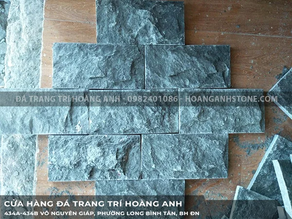 Đá ốp tường bốc 10x20 xanh rêu