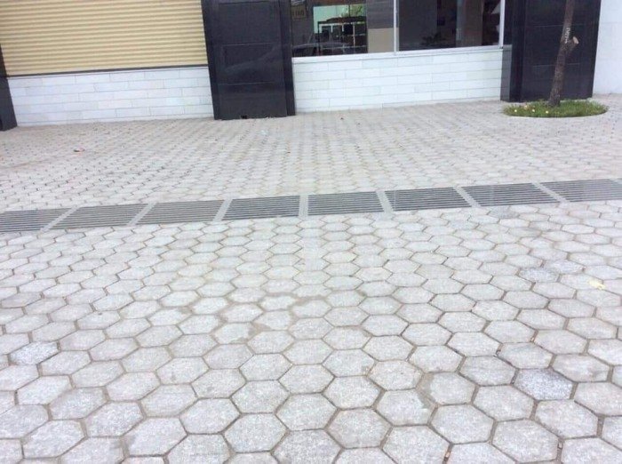 Đá granit suối lau lục giác D200*18mm