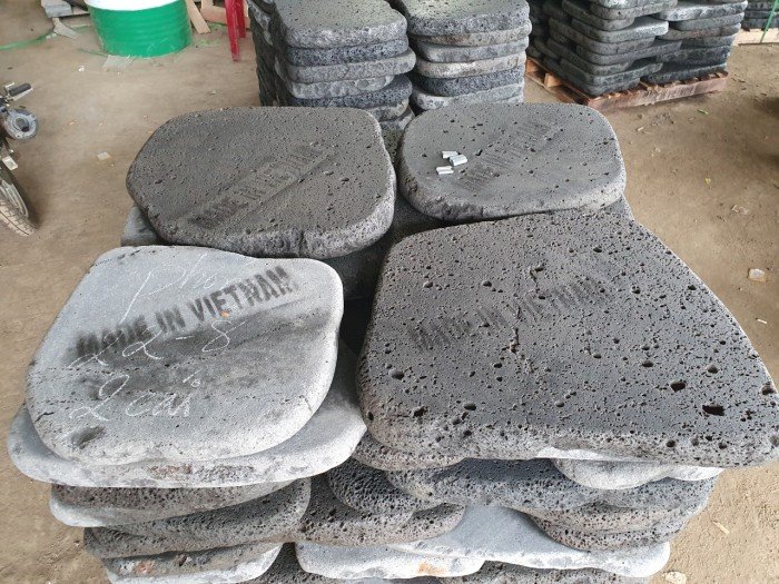 Đá núi lửa sân vườn quay 5cm