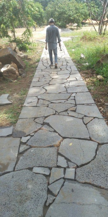 Đá rối lát sân 3cm